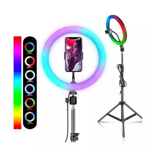 ARO LUZ RGB 33 CM + TRÍPODE